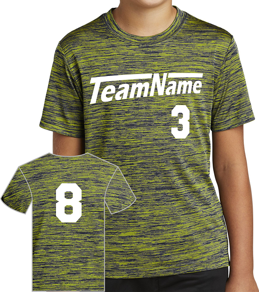 Full customized design :SU Youth Electric Heather Custom Sports T-Shirt (12-min)